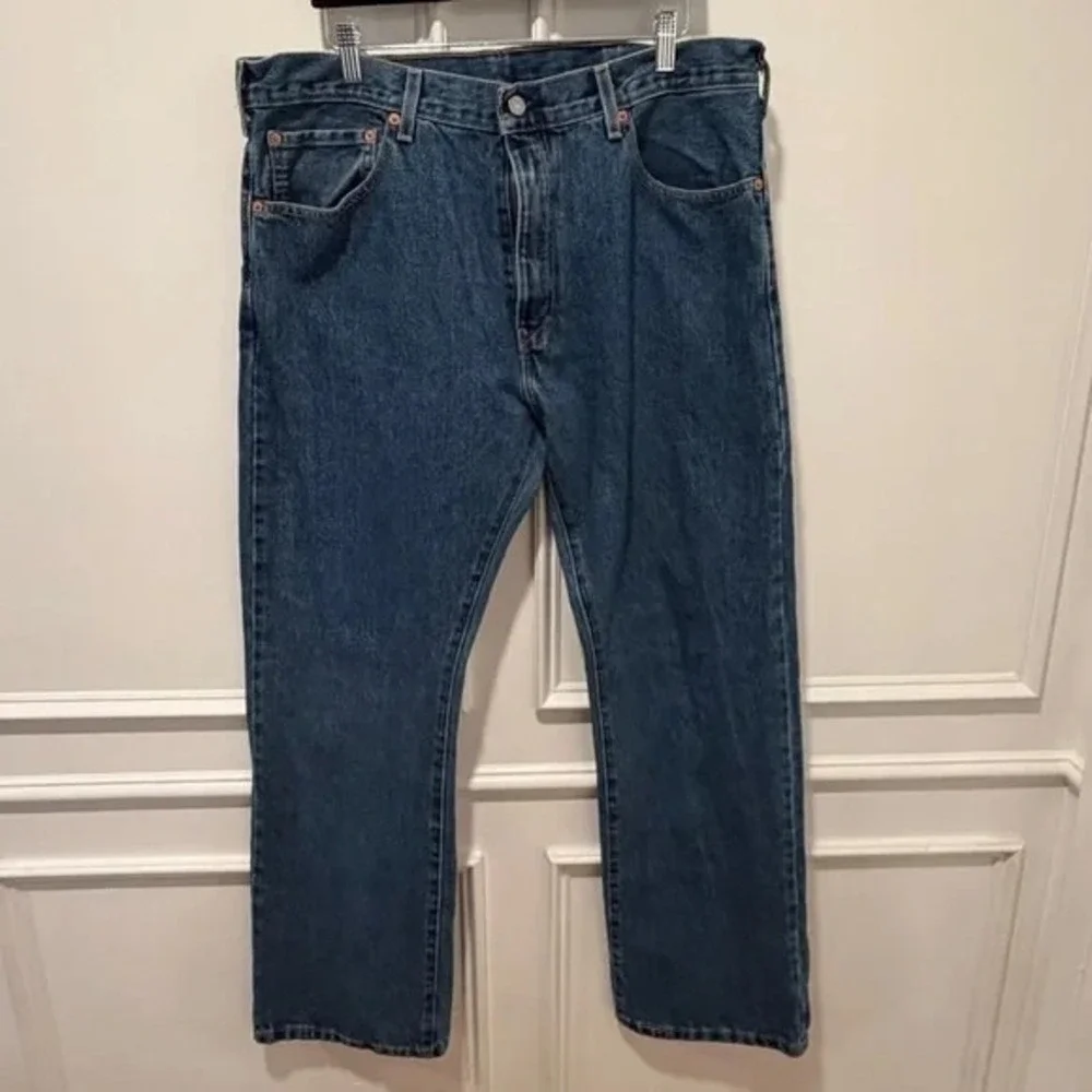 Levi's 517 Bootcut Men's Jeans‎ Blue Size 38x32 Zip Y2K VTG Western Cowboy